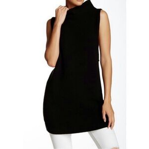 Free People Black Knit Tunic Sweater